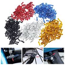 50pcs/set Bicycle brake wire aluminum alloy tail  6 colors bicycle brake cable end protection cover Brake line cable end 2024 - buy cheap