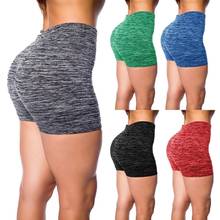 Plus Size Hot Women Casual Solid Elastic High Waist Solid Color Sports Fitness Shorts Slims Fit Yoga Pant Sports Short Pants 5XL 2024 - buy cheap
