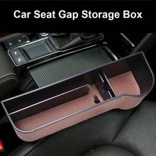 Caja de almacenamiento para hueco de asiento de coche, organizador de bolsillo de cuero PU, soporte para botella de teléfono y tazas, accesorios multifuncionales para coche 2024 - compra barato