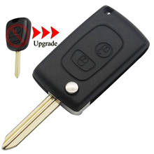 Kutery 10 pçs/lote atualizar escudo chave para citroen xsara picasso berlingo 2 botões remoto caso chave do carro capa com sx9 sem corte lâmina 2024 - compre barato