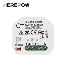 Herepow 3-way Smart Switch Control, DIY Switch Breaker Module Smart Life, Tuya App Operates Remotely with Alexa Google Home, Sma 2024 - buy cheap