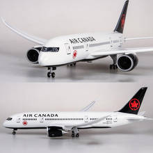 47CM 1/130 Scale Airplane 787 B787 Dreamliner Aircraft Canada Airlines Model W Light & Wheel Diecast  Resin Plane Toys 2024 - buy cheap