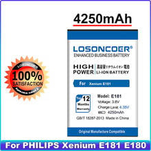 4250mAh LOSONCOER 100% New High Quality Smart Phone Rechargeable Battery For PHILIPS Xenium E181 E180 CTE181 CTE180 AB3100AWMC 2024 - buy cheap