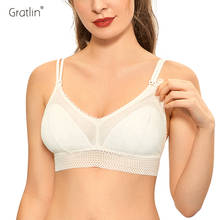 Gratlin Maternity Women Nursing Bra Soft Breathable Lace Pregnant Women Breast Feeding Underwear 2024 - buy cheap