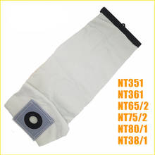 Qualidade superior lavável aspirador de pó peças para karcher aspirador de pó pano sacos de filtro de poeira nt351 nt361 nt65/2 nt75/2 nt80/1 2024 - compre barato