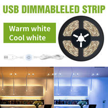USB Powered Touch Switch Dimmable Led Strip Waterproof 5V Tira Flexible Led Tape Light 2835 SMD Mirror Bathroom Led Strip Lamp 2024 - buy cheap