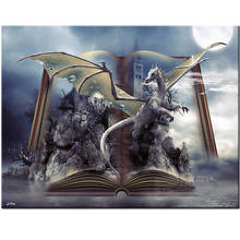 DIY Diamond Painting Cross Stitch Book of fantasie Rhinestones Crystal Needlework 5D Diamond Embroidery Full Dragon  EE1858 2024 - buy cheap