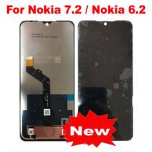 New Best Working LCD Display For Nokia 7.2 TA-1196 Touch Panel Screen Digitizer Assembly Sensor For Nokia 6.2 Phone Pantalla 2024 - buy cheap