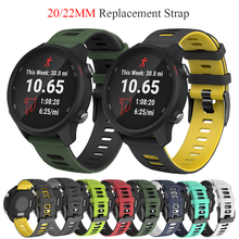 Correa deportiva de silicona suave para Galaxy Watch 4, pulsera para Huawei Watch GT2 Pro, Garmin Forerunner 245, 20mm, 22mm 2024 - compra barato