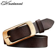 women Brand design Genuine leather Belts Pin buckle belt Quality cow skin strap width 2.8 cm Waistband Vintage for Jeans 2024 - buy cheap