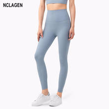 NCLAGEN-mallas deportivas de cintura alta para mujer, pantalones de Yoga profesionales con bolsillos, a prueba de sentadillas, levantamiento de glúteos, entrenamiento en el gimnasio 2024 - compra barato