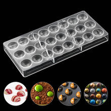 24 Half Ball Clear Diamond Chocolate Mould DIY Baking Acrylic Chocolate Maker Mousse Candy Mold Baking Pastry Tool 2024 - buy cheap