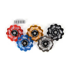 11T MTB Bicycle Rear Derailleur Jockey Wheel Ceramic bearing Pulley AL7075 CNC Road Bike Guide Roller Idler 4mm 5mm 6mm 2024 - buy cheap