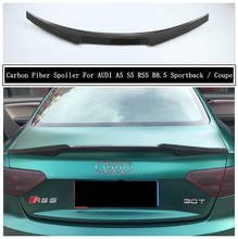 Carbon Fiber Spoiler For AUDI A5 S5 RS5 B8.5 2012 2013 2014 2015 2016 Wing Lip Spoilers High Quality M4 Car Accessories 2024 - buy cheap