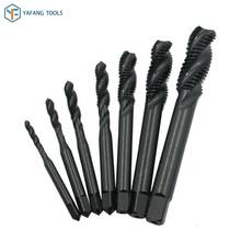 7Pcs/Set HSS M3~M12 Spiral Fluted Screw Thread Tap Metric Plug Hand Taps Nitrogen Treatment Drill Bit Power Tools 2024 - buy cheap