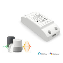 Sonoff-Interruptor de luz inalámbrico R2 para el hogar, dispositivo básico con control remoto inteligente, temporizador, Wifi, con módulos de trabajo a través de Ewelink, funciona con aplicación Alexa 2024 - compra barato