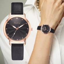 Роскошные модные женские часы, браслет, повседневные часы, женские кожаные Аналоговые кварцевые наручные часы с кристаллами, reloj mujer zegarek damski 2024 - купить недорого