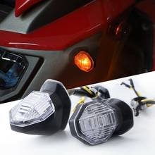 2Pcs 12V Universal Mini Motorcycle LED Turn Signal Indicator Amber Light Blinker Indicator For Honda For Suzuki Yamaha 2024 - buy cheap