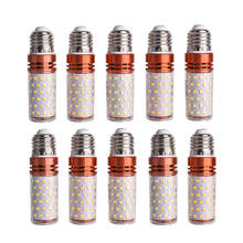 Lâmpada milho e27, 10 pçs, ampola, led e14, 12w, 16w, smd2835, 220v, branco, quente, frio, para iluminação doméstica