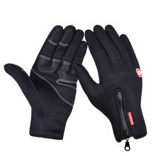 Водонепроницаемые зимние теплые перчатки, мужские лыжные перчатки, перчатки для сноуборда, мотоциклетные перчатки для езды, зимние перчатки с сенсорным экраном 2024 - купить недорого