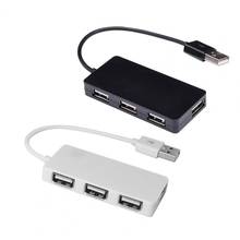 Concentrador de Cable USB 2,0 portátil, 4 puertos, 480Mbps, divisor para lector de tarjetas 2024 - compra barato