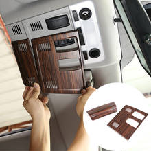 ABS  Plastic 2 Pcs Pine Wood Grain Car Roof Reading Light Cover Frame Trim for BMW X1 E84 2011-2015 Car Accessories 2024 - buy cheap