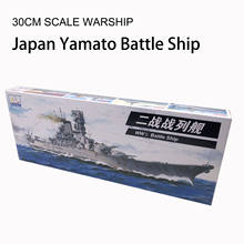1:700 Scale Warship World War II Yamato Battle Ship Plastic Assembly Model Electric Toy 2024 - buy cheap