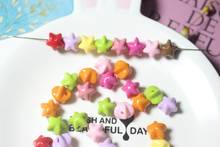 2020 10Pcs/Lot 13mm Cheap Candy Color Star Plastic Acrylic Spacer Beads For DIY Necklace Bracelet Children Jewelry Making 2024 - buy cheap