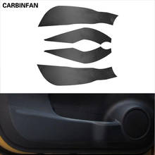 Calcomanía interior para puerta lateral de coche, pegatinas protectoras antipatadas de fibra de carbono para Nissan Qashqai Rogue Sport 2016-2019 2024 - compra barato