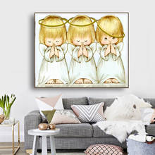 full Square/round Drill 5d Diy Diamond Embroidery Cartoon Angels Diamond Painting angel girl Cross Stitch Needlework Home Decor 2024 - buy cheap