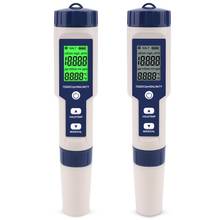 Medidor de água digital 5 em 1, para tds/ec/ph/salinidade/temperatura, testador da qualidade da água para piscinas, água potável, aquários 2024 - compre barato