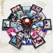 Regalo de explosión Hexagonal, caja de álbum de fotos Diy, recuerdo de amor, sorpresa multicapa, como regalos de cumpleaños y aniversario 2024 - compra barato