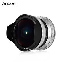 Andoer-câmera de foco manual 7.5mm f2.8, lente olho de peixe, abertura grande, sony a6600, a6100, a6400, a6500, a6300, a6000, 5100, a77ii 2024 - compre barato