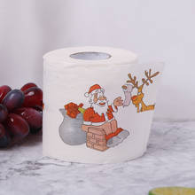 Рождественская настольная салфетка для дома, туалетный рулон с Санта-Клаусом, Рождественская фотобумага 2024 - купить недорого