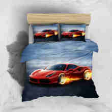 3D Home textiles boys bedding set  duvet cover set and pillowcases 2/3pcs kids bedding set Cartoon sports car 2024 - buy cheap