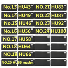 Herramienta de cerrajero para todo tipo, 13-24, Lishi, 2 en 1, HU43, HU49, HU46, HU56, HU58, HU64, HU66, HU83, HU87, HU92, HU100 2024 - compra barato