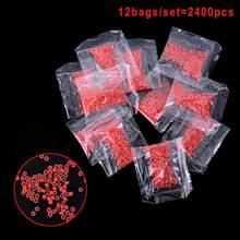 12Bags/2400Pcs Fish Tackle Rubber Bands For Fishing Bloodworm Bait Granulator Bait Hot Red Fishing Accessories hot 2024 - buy cheap