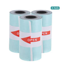 3 rolos de etiqueta para impressão térmica, rolo de papel térmico direto 57*30mm para peripage a6, impressora térmica paperang p1/p2 2024 - compre barato