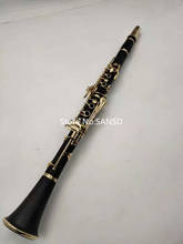 Margewate clarinete c tom 17 teclas de madeira ébano niquelado profissional instrumento musical com caso frete grátis 2024 - compre barato