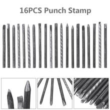 16pcs 4mm Steel Punches Flower Punch Stamp Set For Leather Printing Tool Jewelry Metal Stamping DIY Tool 2024 - buy cheap