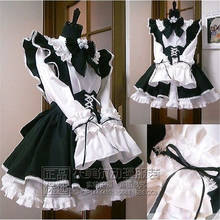 Sweet Lolita Dress French Maid Costume Women Sexy Cafe Cute Outfit Cross dresser Cosplay Halloween Costume Plus Size XL 2024 - buy cheap
