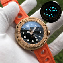 STEELDIVE mens dive watches,men automatic watch bronze 30ATM waterproof sport mechanical wristwatch Switzerland luminous clock 2024 - buy cheap
