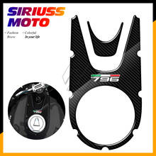 Protetor de tanque de gás para motocicleta, capa 3d de aparência de carbono com proteção para tanque de moto ducati monster 796 2004-2012 2024 - compre barato