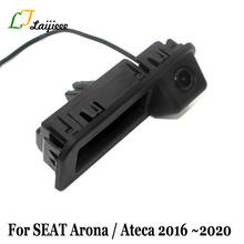 Cámara de marcha atrás para coche, accesorio para SEAT Arona, Ateca, 2016, 2017, 2018, 2019/HD, mango de maletero, cámara de aparcamiento trasera, Cupra Ateca 2024 - compra barato