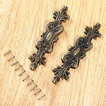 2Pcs 10*2.3cm Antique Decorative Corner Bracket for Wooden Box Feet Furniture Corner Protector Decorative Furniture Fittings 2024 - buy cheap