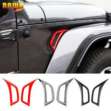 BAWA Leaf Board Air Outlet Decoration Fender Body Side Decoration Cover Sticker for Jeep Wrangler JL 2018+ Interior Mouldings Ac 2024 - buy cheap
