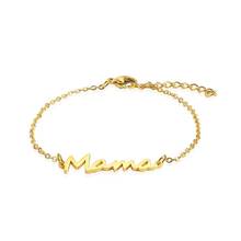 Stainless Steel MAMA Letters Link Bracelet for Mom, Charm Feminine Jewelry, Mother's Day Gift, New Collection 2021 Special Gift 2024 - buy cheap