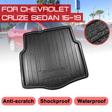 Car Rear Trunk Boot Mat For Chevrolet CRUZE Sedan 2015-2019 Waterproof Floor Mats Carpet Anti Mud Tray Cargo Liner 2024 - buy cheap