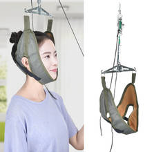 Dispositivo de tração cervical para suspensão, dispositivo de tração ajustável para cervical, correção de pescoço, esticamento para casa, kit de tração para alívio de dor em porta 2024 - compre barato