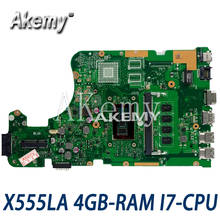 Amazoon X555LD placa base de Computadora Portátil para For Asus X555LA X555LD X555LF X555LJ X555L X555 prueba placa base original de 4GB-RAM I7-CPU 2024 - compra barato